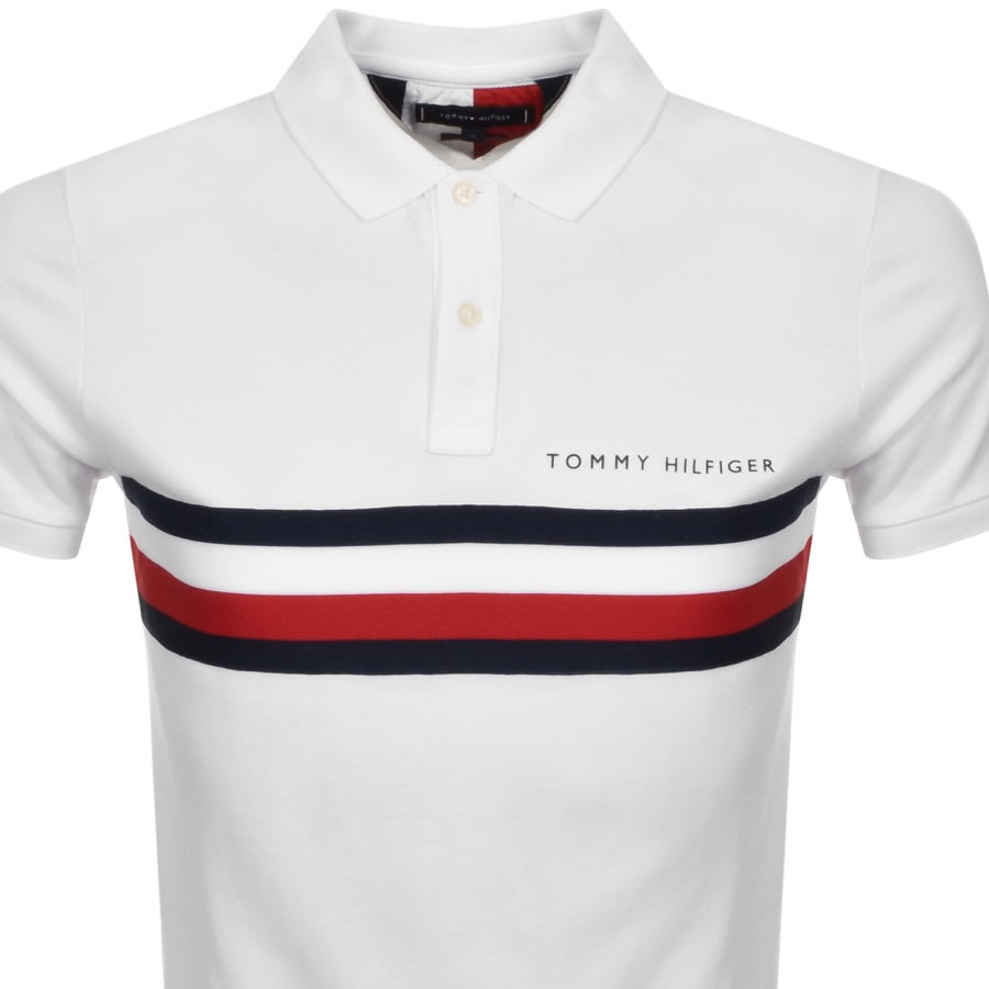 Alternative Image for ProductTommy Hilfiger Global Stripe Polo T Shirt White2